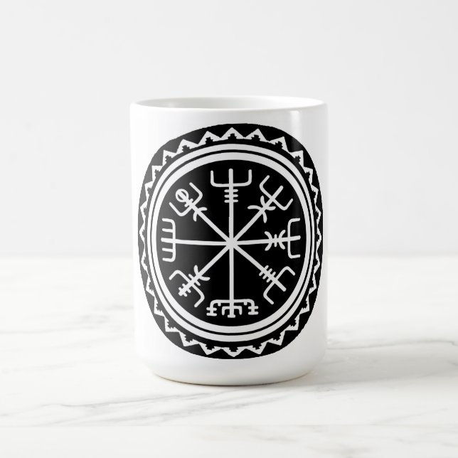 Viking Vegvisir Kompass Kaffemugg (Center)