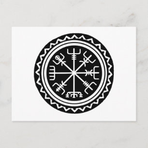 Viking Vegvisir Kompass Vykort
