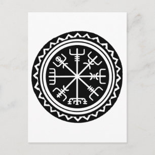 Viking Vegvisir Kompass Vykort