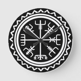 Viking Vegvisir Nautical Compass Rund Klocka