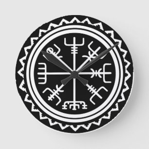 Viking Vegvisir Nautical Compass Rund Klocka