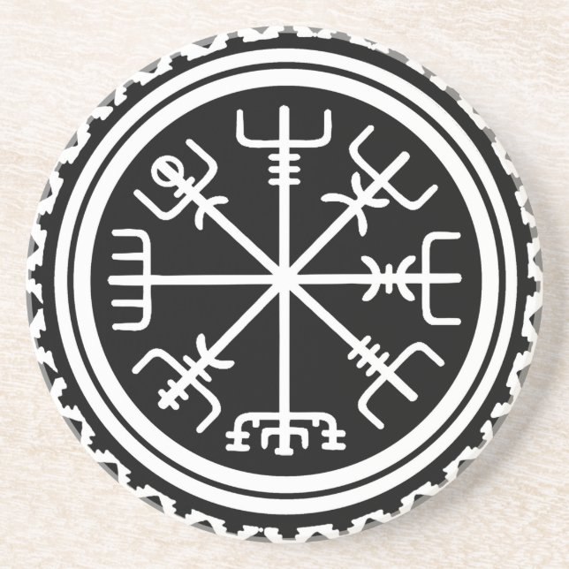 Viking Vegvisir Nautical Compass Underlägg (Framsidan)