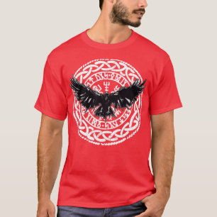 Viking Vikings Nordic Norse Scandinavian Raven Veg T Shirt