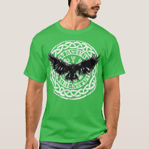 Viking Vikings Nordic Norse Scandinavian Raven Veg T Shirt