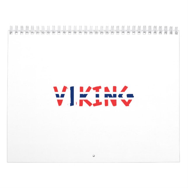 Viking Vikings norge - gåvaidé Kalender (Omslag)