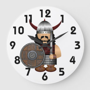 Viking Wall Clock Stor Klocka