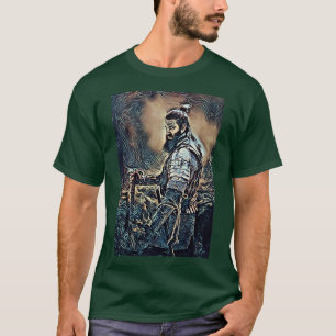 Viking warrider raider med ax digital art bild t shirt