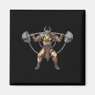 Viking Warrior Bodybuilding Gym Weightlift Powe Magnet