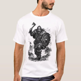 Viking Warrior Charge – Ink Battle T Shirt