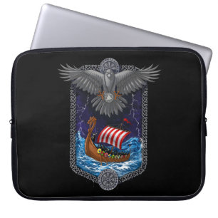 Viking Warrior Frakt Raven Laptop Fodral