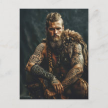 Viking Warrior in Authentic Attire