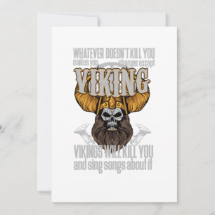 Viking Warrior Nordic Mythology Valhalla Gif Inbjudningar