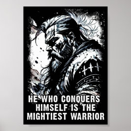 Viking warrior Norse Mythology Powerful ord Poster