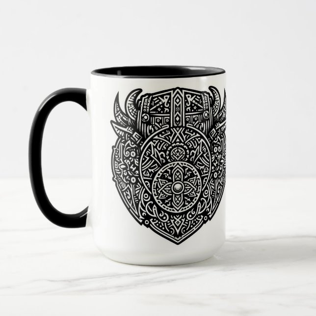 Viking Warrior Shield Mugg (Vänster)