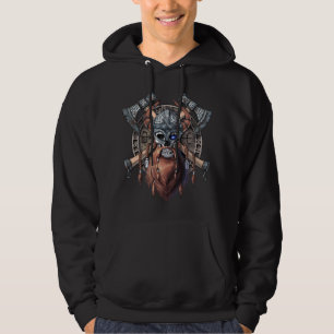 Viking Warrior Skull Hoodie