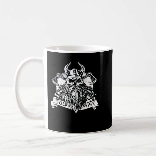 Viking Warrior Skull Kaffemugg (Vänster)