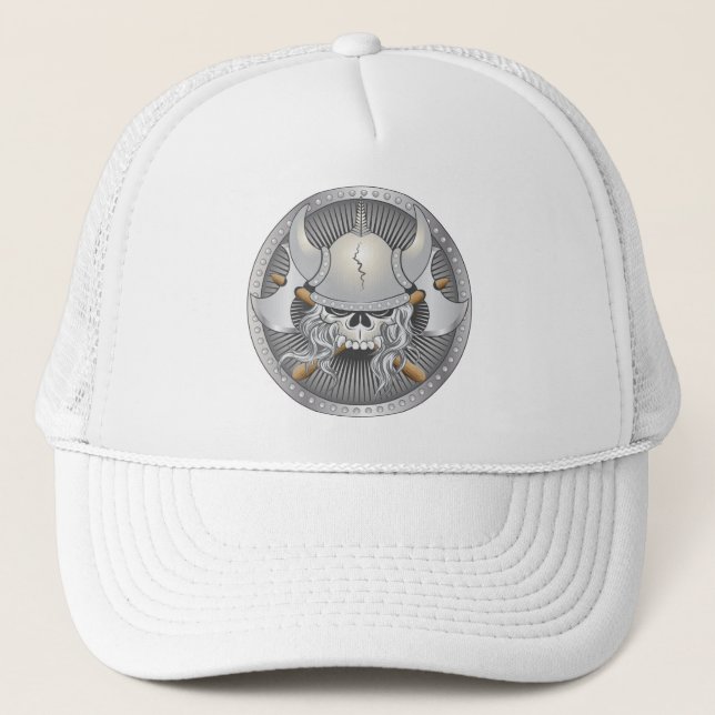 Viking Warrior Skull Truckerkeps (Framsida)