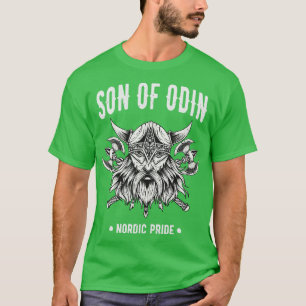 Viking Warrior Son till Odin Norse Mythology Asatr T Shirt