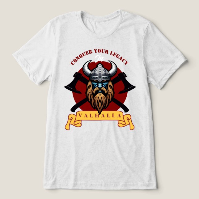 Viking Warrior T Shirt (Design Framsida)