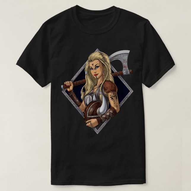 Viking Warrior T Shirt (Design framsida)