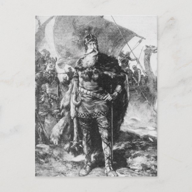 Viking Warrior Vykort (Framsida)
