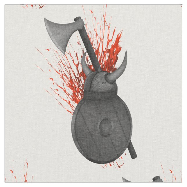 Viking Weapons and Blood Splatter, Krig Tyg (Närbild)