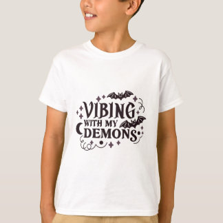 Viking with my demons - gotiic Aesthetic Quote T Shirt