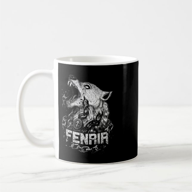 Viking Wolf Fenrir Kaffemugg (Vänster)