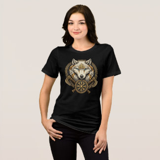 Viking Wolf Norse Mythology Nordic Rune Womens Shi T Shirt