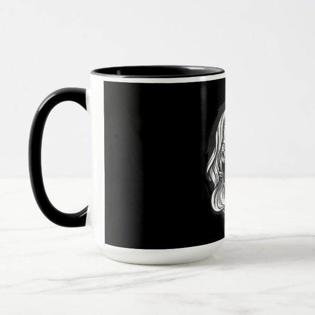 Viking Woman Warrior Mugg (Vänster)
