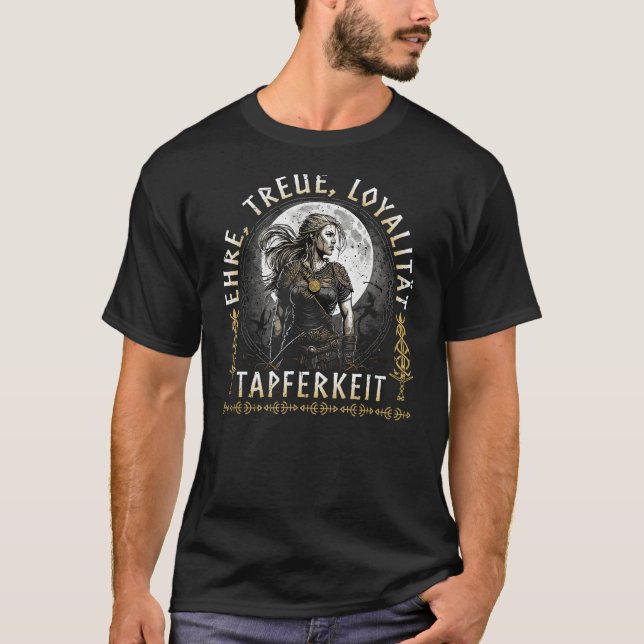 Viking Women, Guidelines, Viking Women's Shield Mo T Shirt (Framsida)