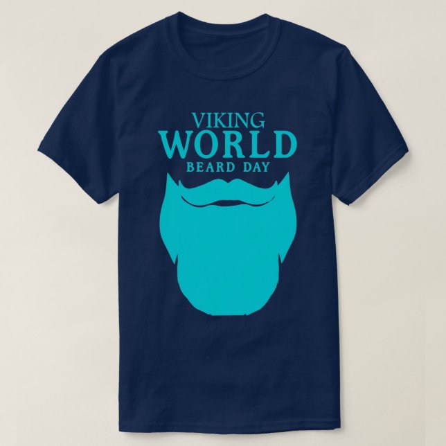 VIKING WORLD BEARD DAY T SHIRT (Design framsida)