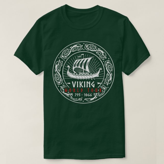 Viking World Tour FRONT and BACKPRINT T Shirt (Design framsida)
