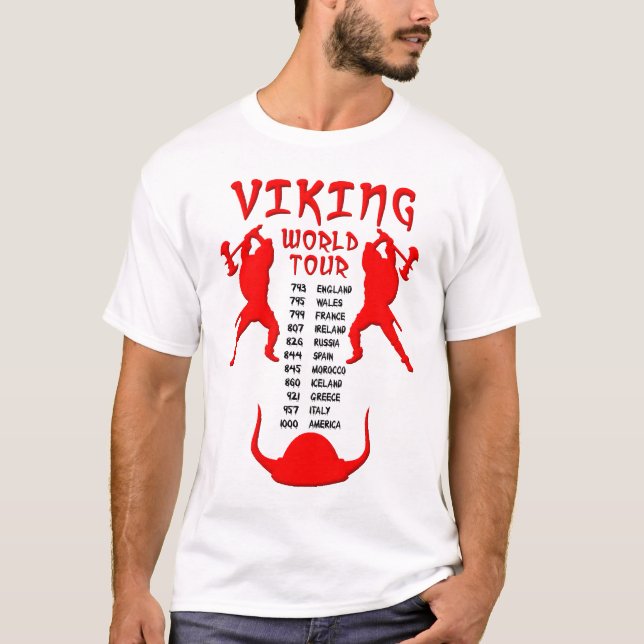 Viking World Tour Shirt Front T Shirt (Framsida)