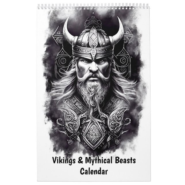 Vikingar & mytiska varelser kalender (Omslag)