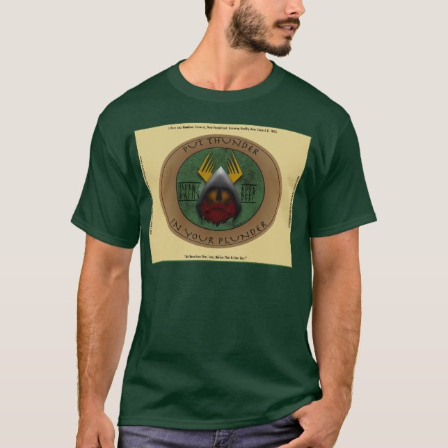 VikingBeer etikett Tee Shirt (Framsida)