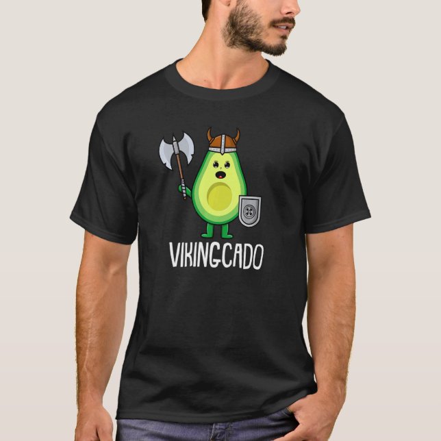 Vikingcado Norsäva Viking Nordic Warrior Valhall T Shirt (Framsida)