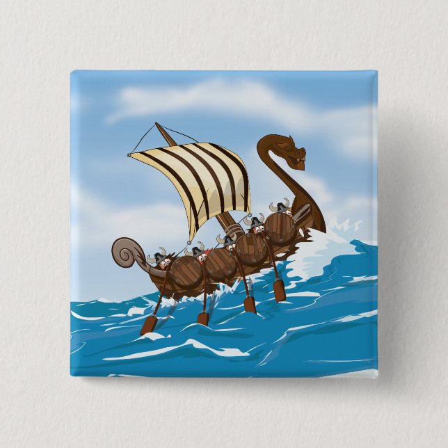 Vikingfartyg Knapp (Framsida)