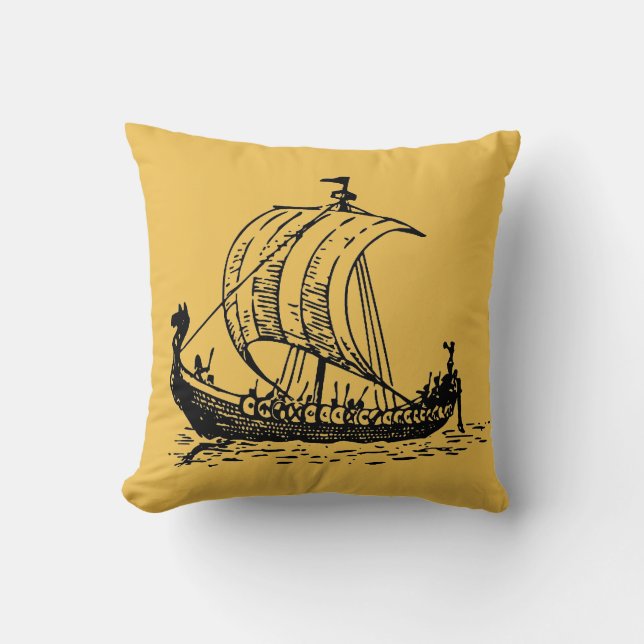 Vikingfartyg Kudde (Framsida)