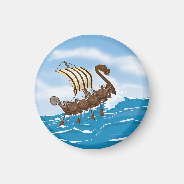 Vikingfartyg Magnet (Framsidan)