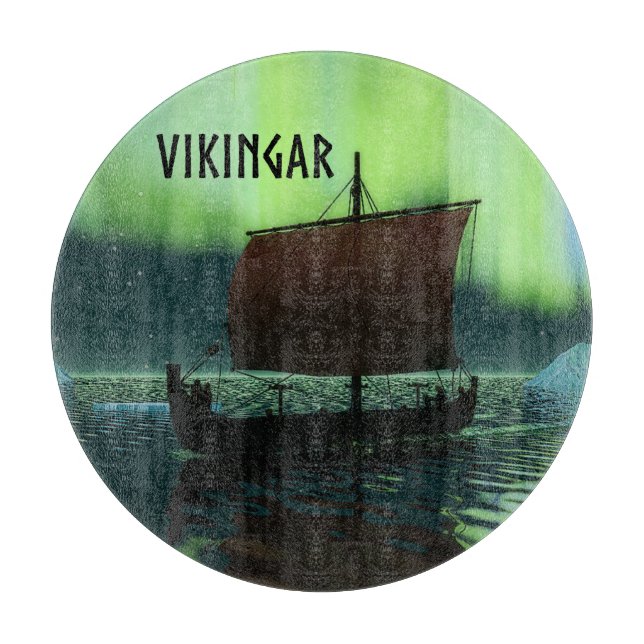 Vikingfartyg Och Norrsken (Framsidan)