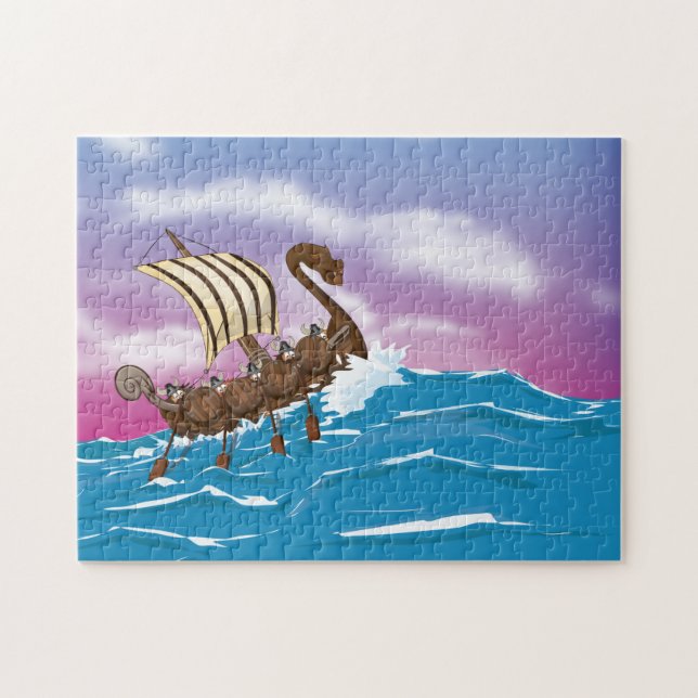 Vikingfartyg Pussel (Horisontell)