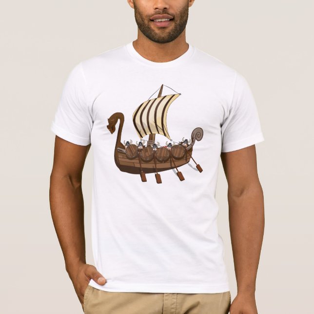 Vikingfartyg T Shirt (Framsida)