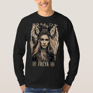 Vikinggudinna Freya sköldmö Keltisk mytologi T Shirt