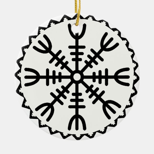 Vikinghjälm av Awe Julgransprydnad Keramik (Framsidan)