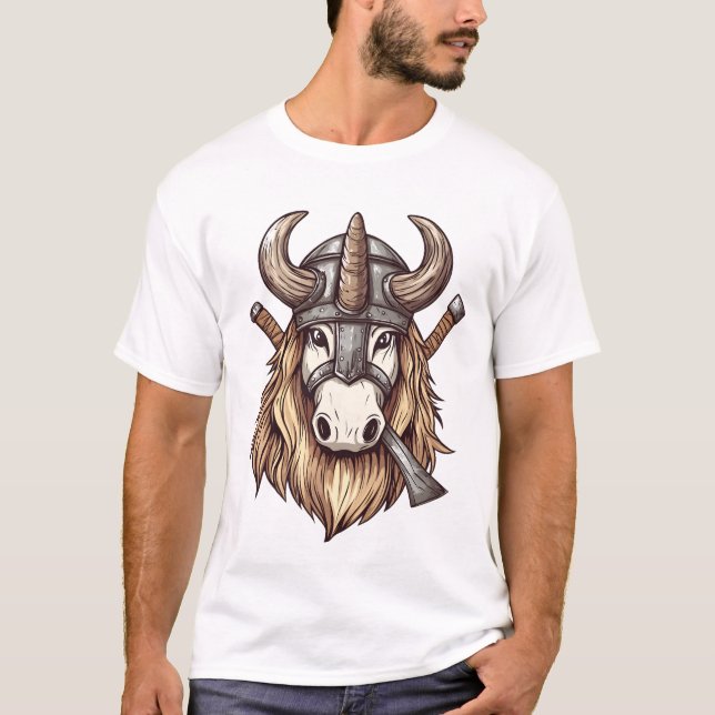 Vikingkrigare Enhörning (1) T Shirt (Framsida)