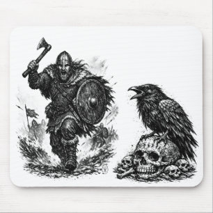 Vikingkrigarkrigsladdning – Bläckstrid Musmatta