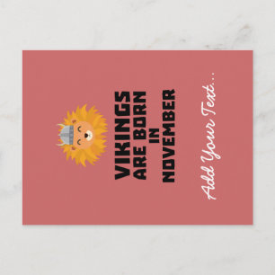 Vikings är född i november Zur82 Vykort