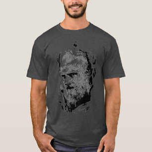 VIKINGS BJORN Black On White T Shirt