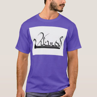Vikings calligraphy t shirt